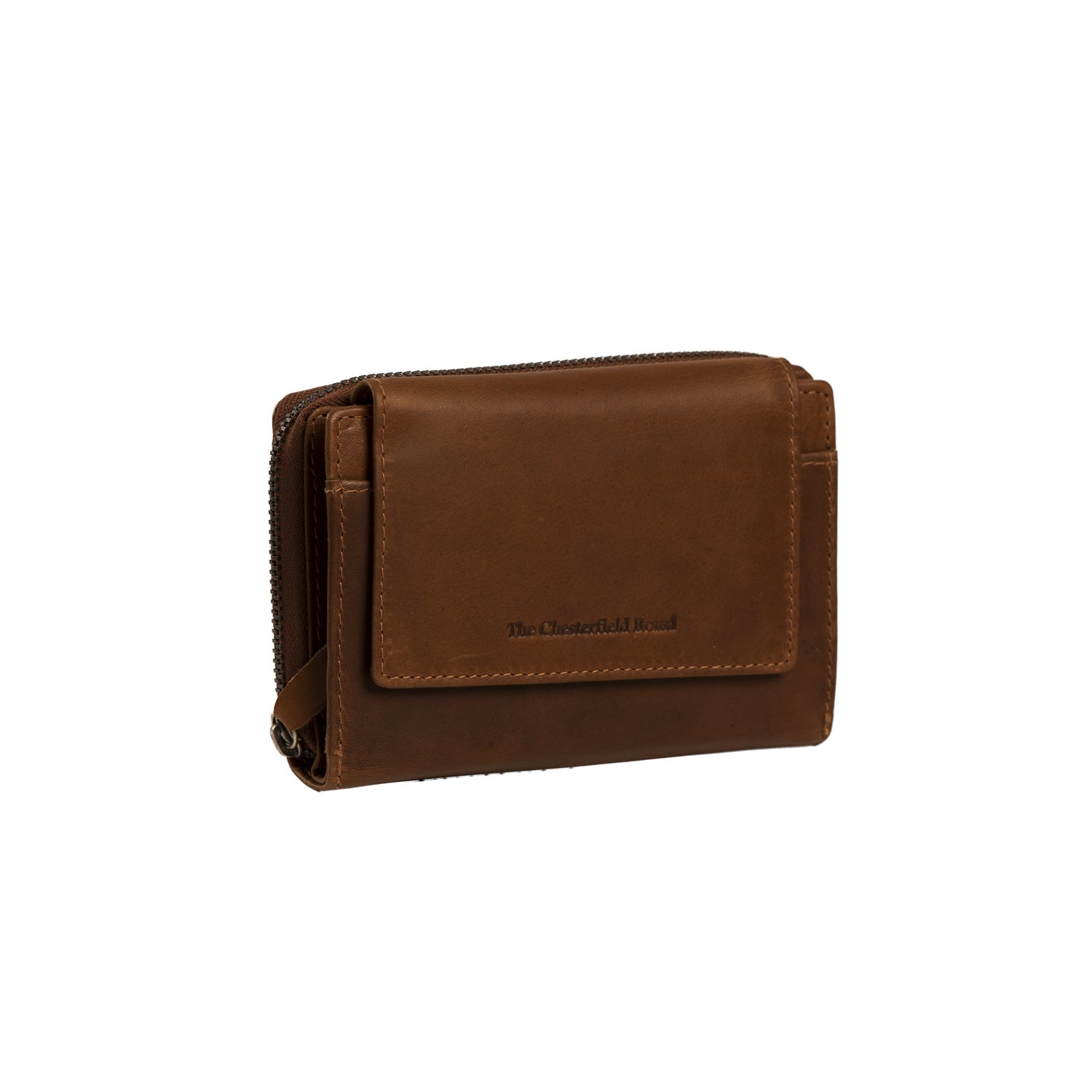 Leather Wallet Cognac Ascot