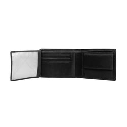 Leather Wallet Black Timo