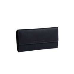 Leather Wallet Navy Dahlia