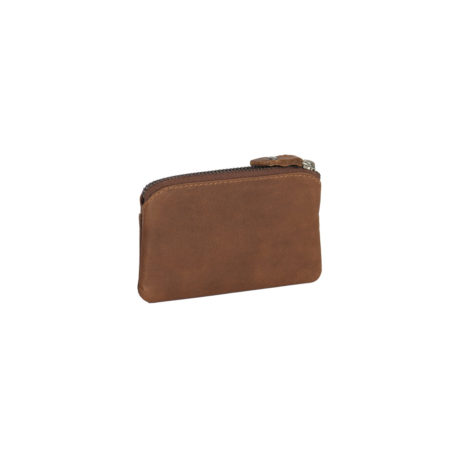 Leather Key Pouch Cognac Oliver