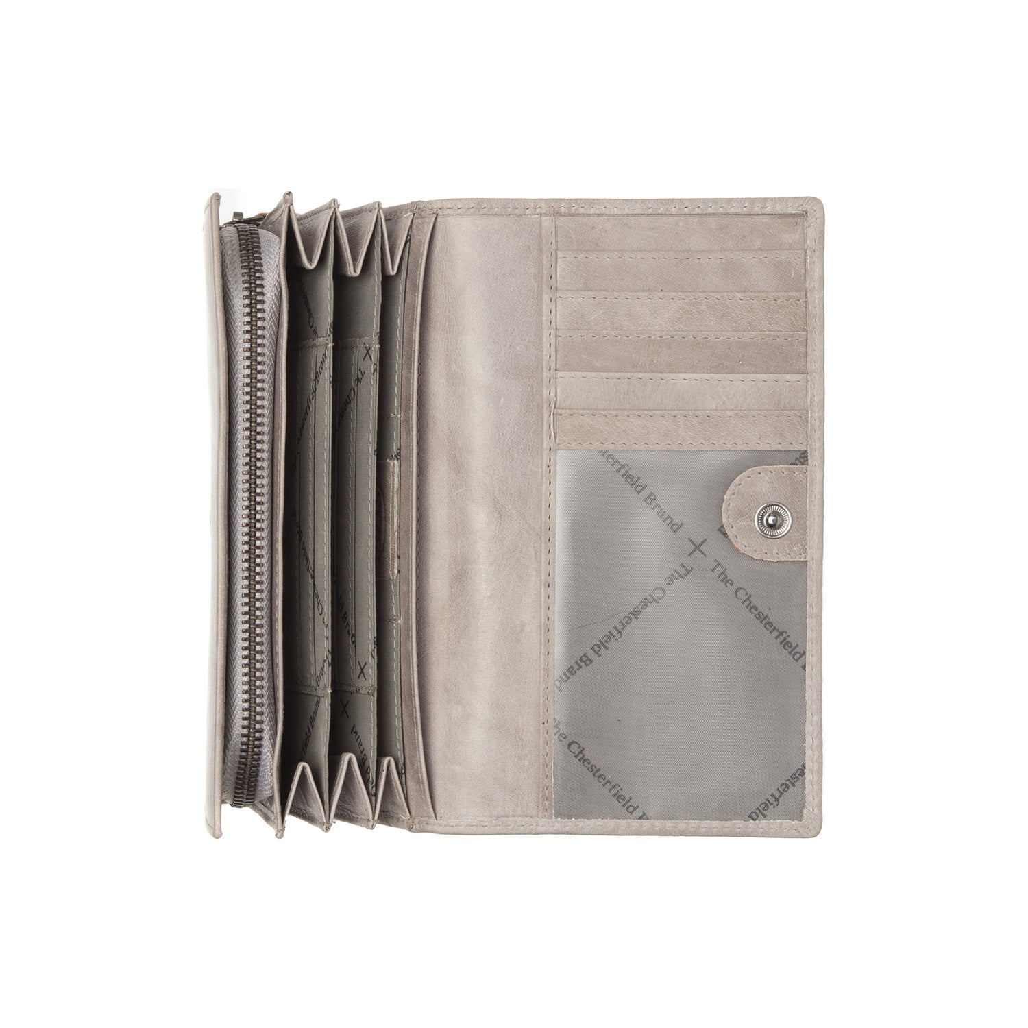 Leather Wallet Light Grey Hampton