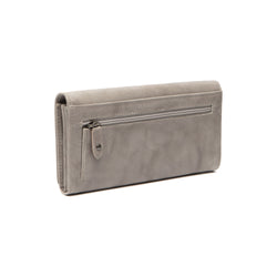 Leather Wallet Light Grey Hampton