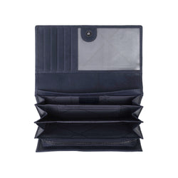 Leather Wallet Navy Hampton