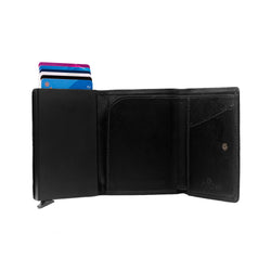 Leather Wallet Black Lancaster