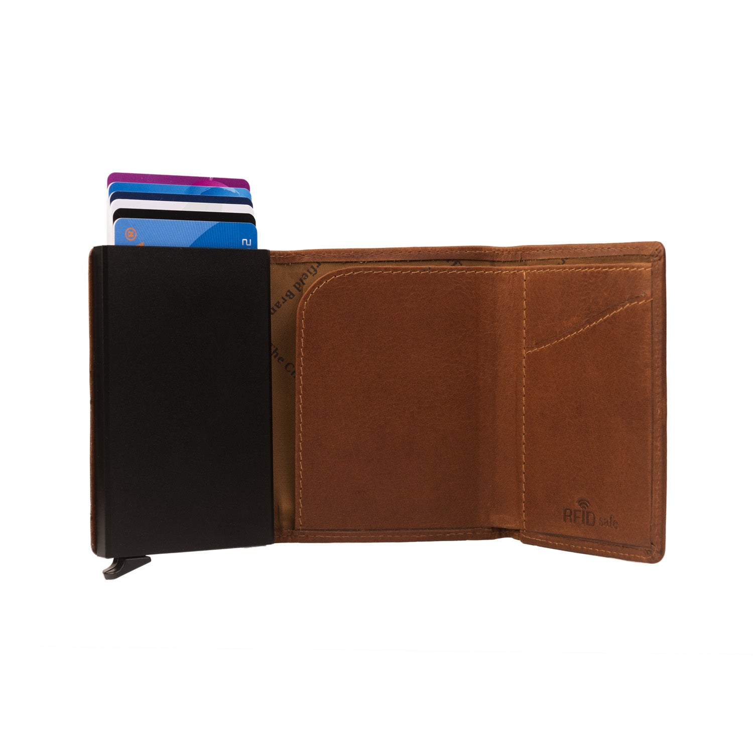 Leather Wallet Cognac Palma