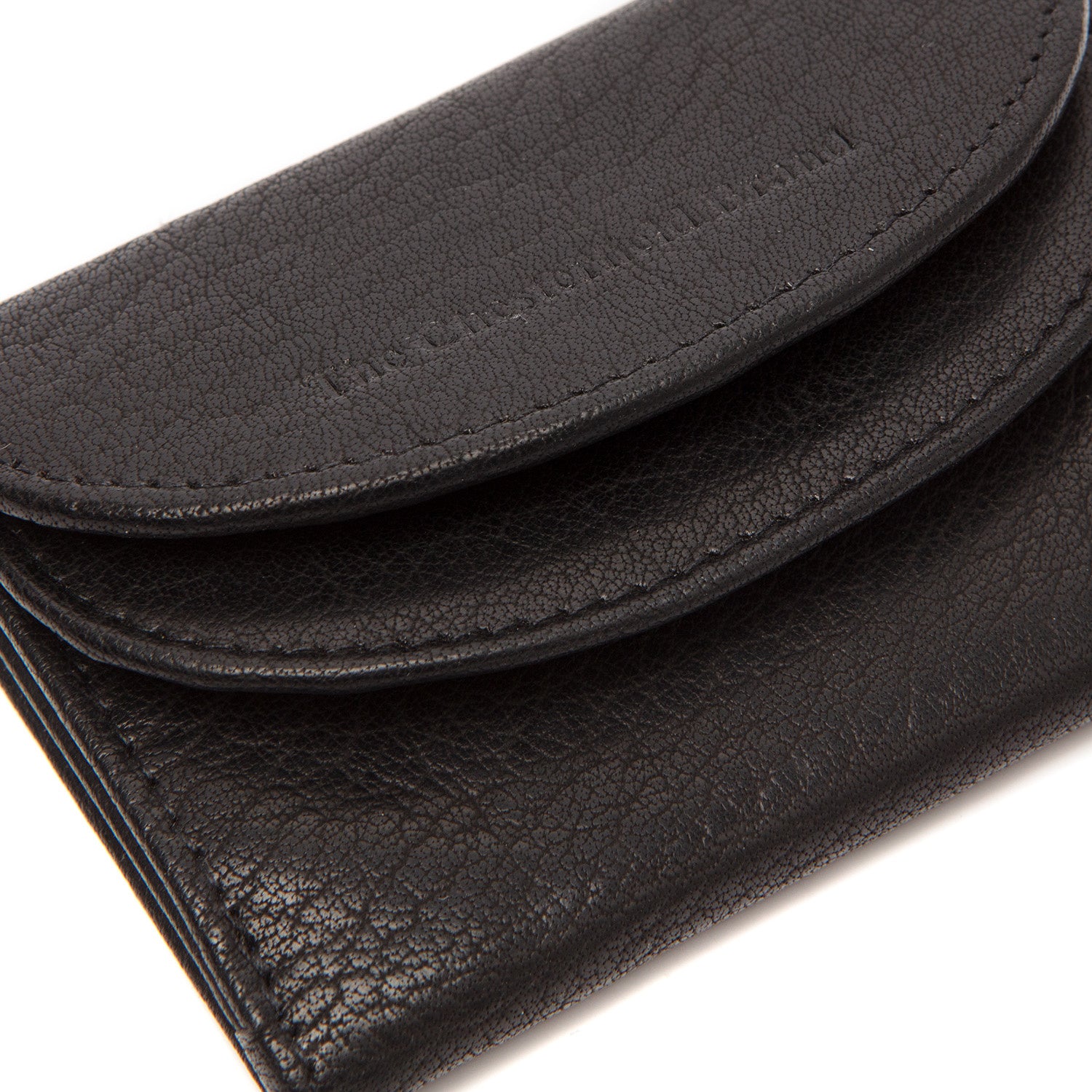 Leather Wallet Black Newton