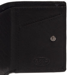 Leather Wallet Black Paris