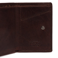 Leather Wallet Brown Paris