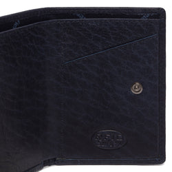 Leather Wallet Navy Paris