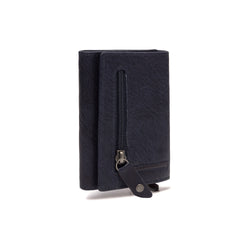 Leather Wallet Navy Paris