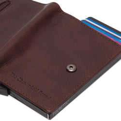 Leather Wallet Brown Prague