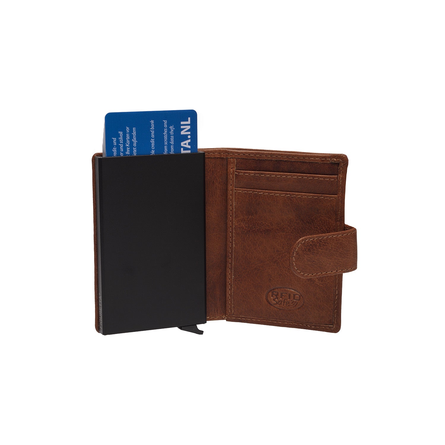 Leather Wallet Cognac Prague