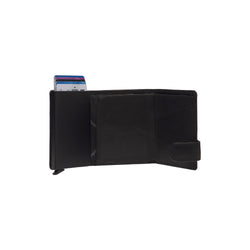 Leather Wallet Black Portland