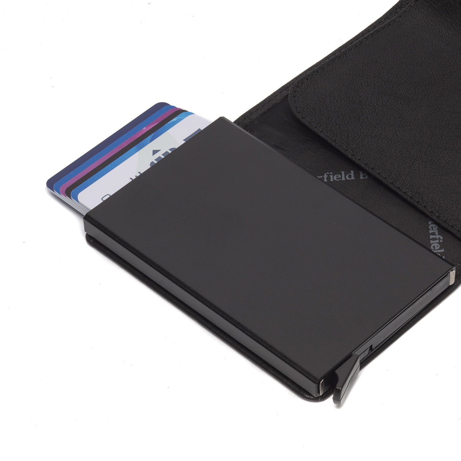 Leather Wallet Black Portland