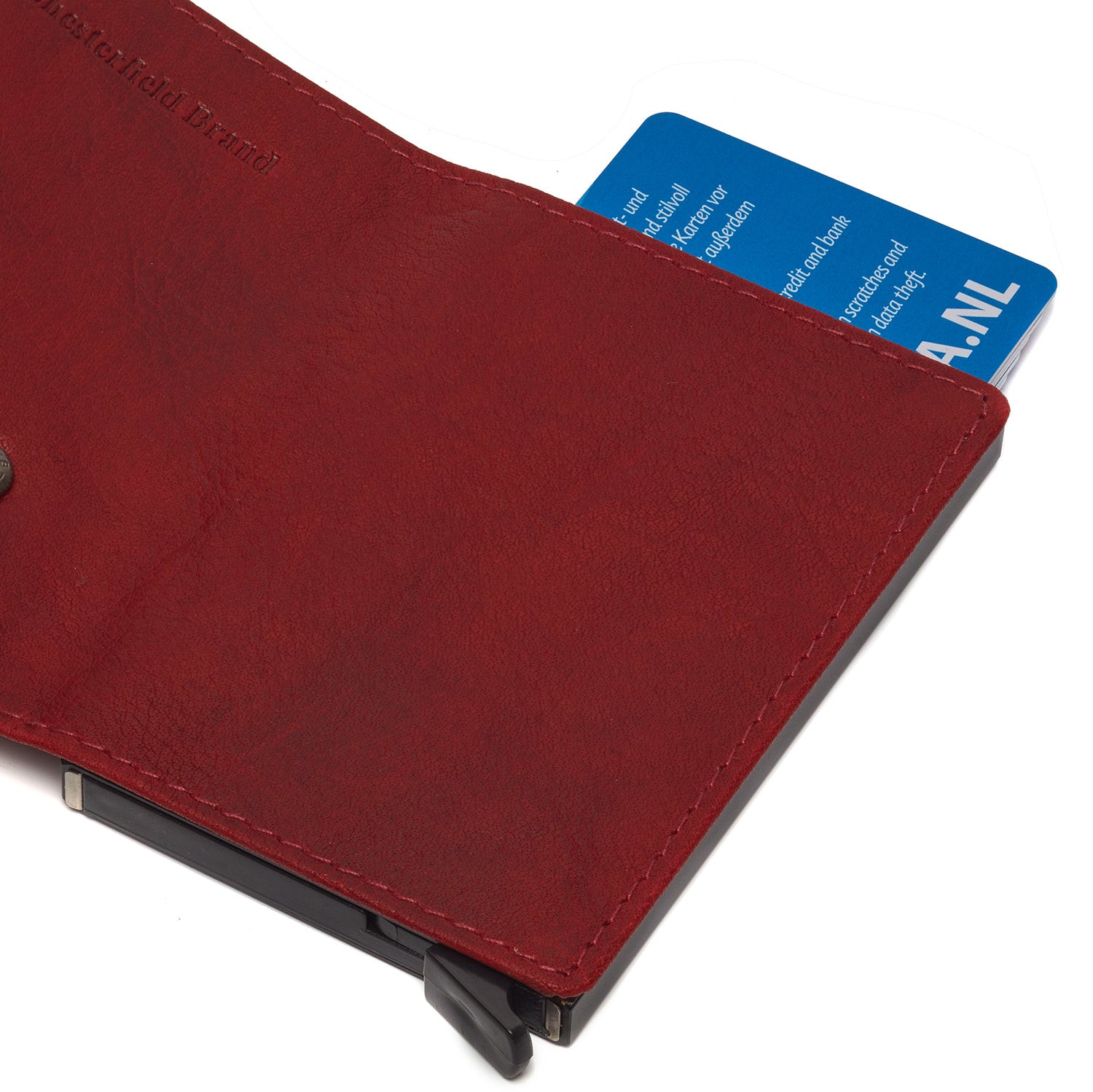 Leather Wallet Red Portland