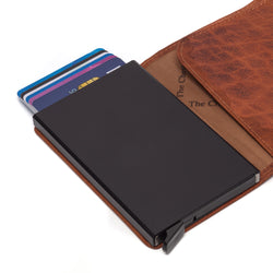 Leather Wallet Cognac Portland