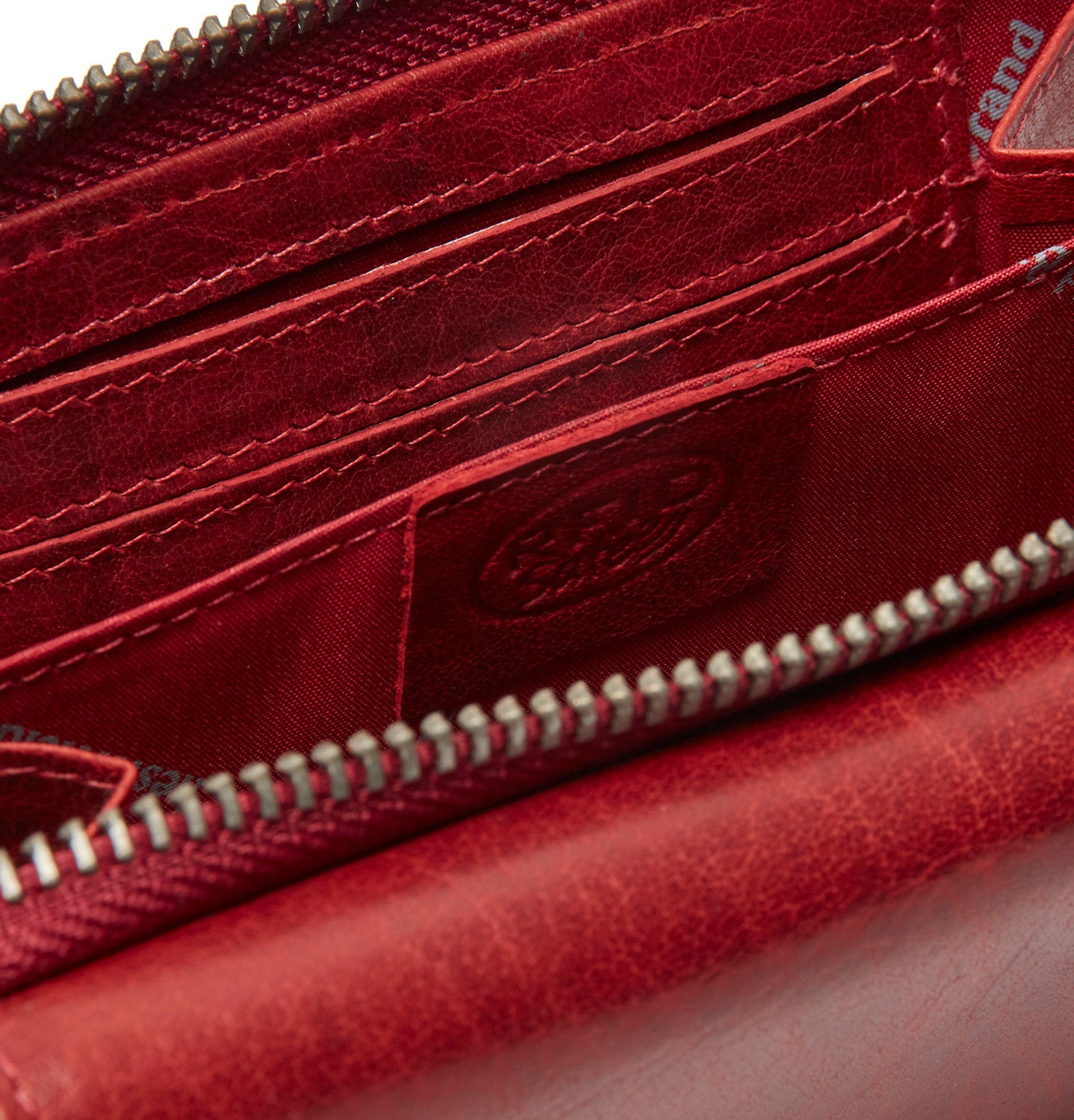 Leather Wallet Red Rhodos