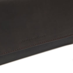 Leather Wallet Black Brown Shanghai