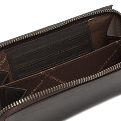 Leather Wallet Black Brown Shanghai