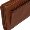 Leather Wallet Cognac Sofia