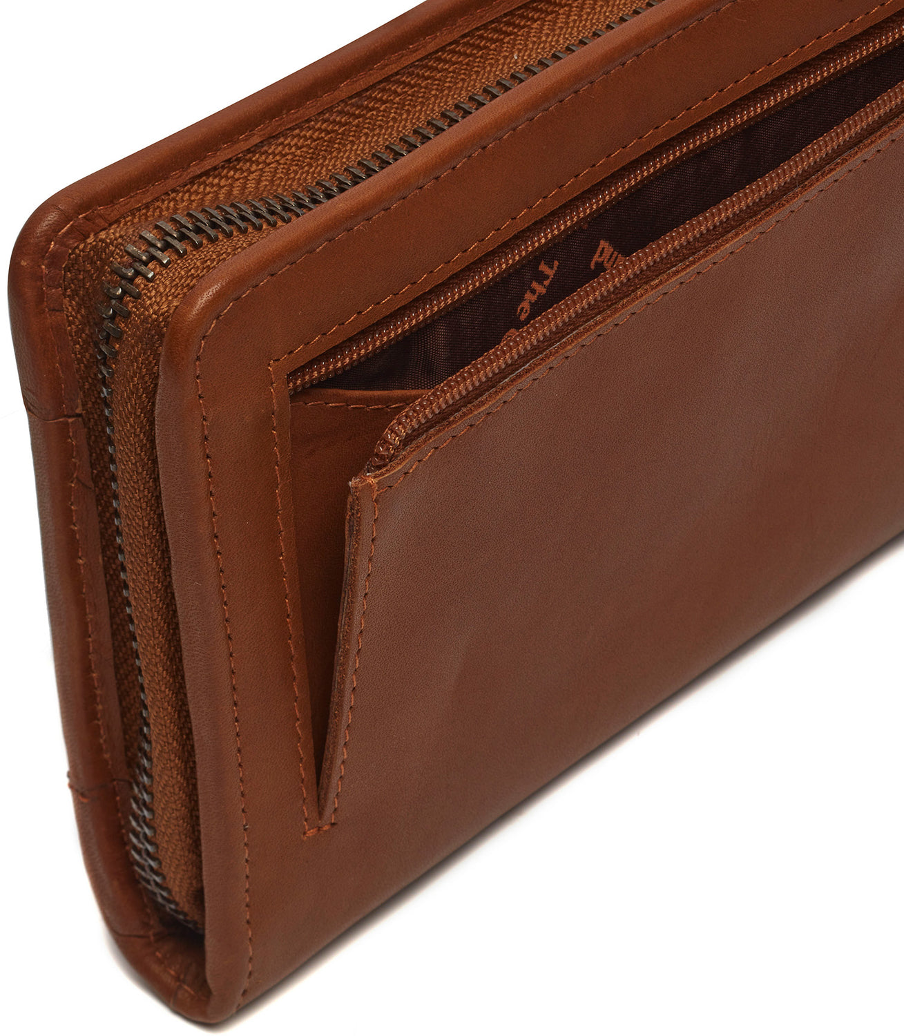 Leather Wallet Cognac Sofia