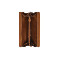 Leather Wallet Cognac Sofia