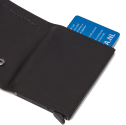 Leather Wallet Black Frankfurt