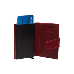 Leather Wallet Red Hannover