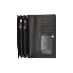 Leather Wallet Black Tirol