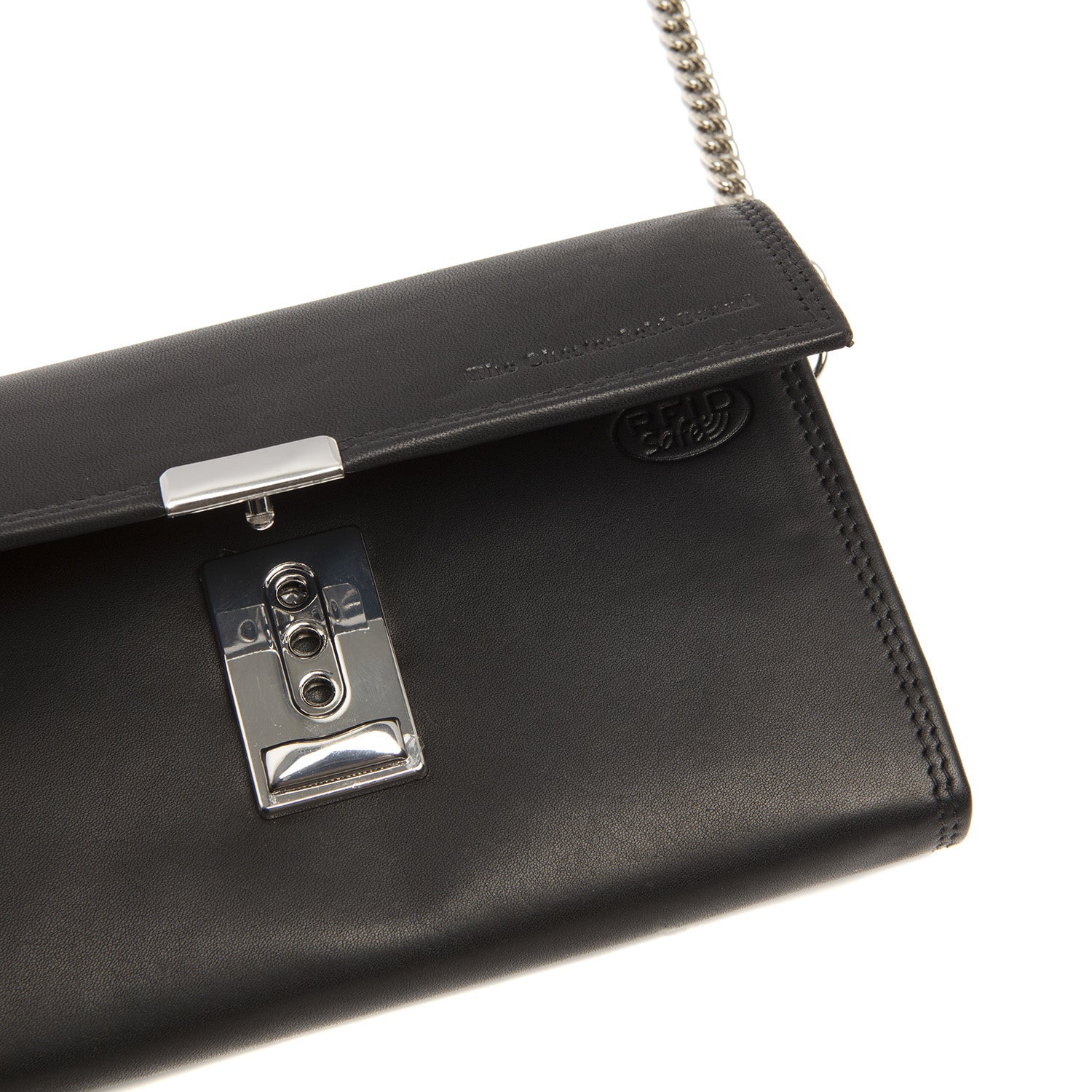 Leather Waiter Wallet Black Elba