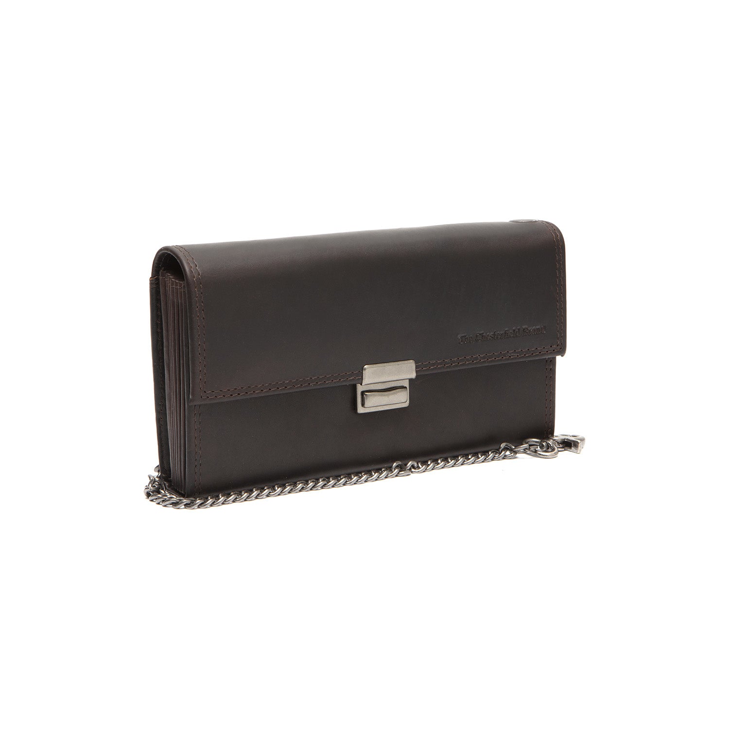 Leather Waiter Wallet Brown Elba