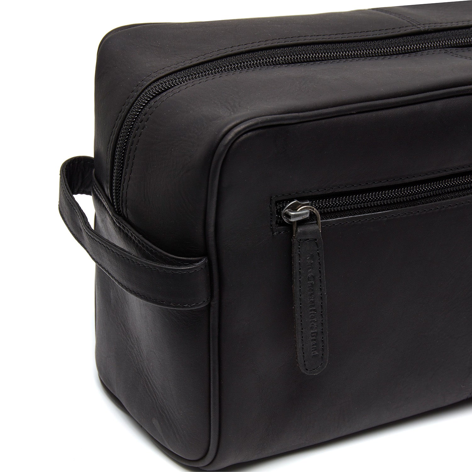 Leather Toiletry Bag Black Cyprus