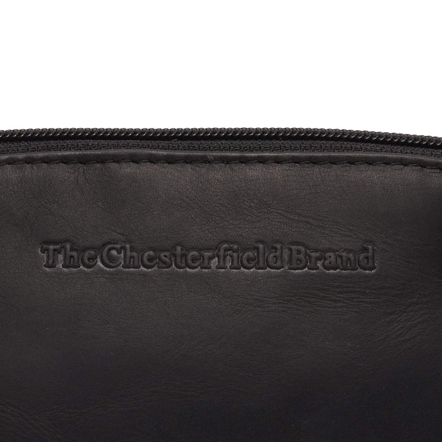 Leather Toiletry Bag Black Venezia