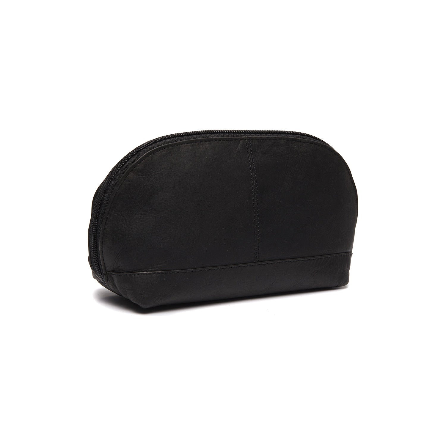 Leather Toiletry Bag Black Venezia