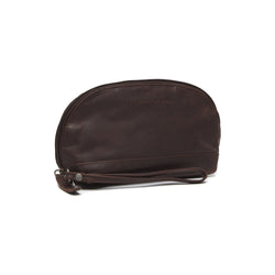 Leather Toiletry Bag Brown Venezia