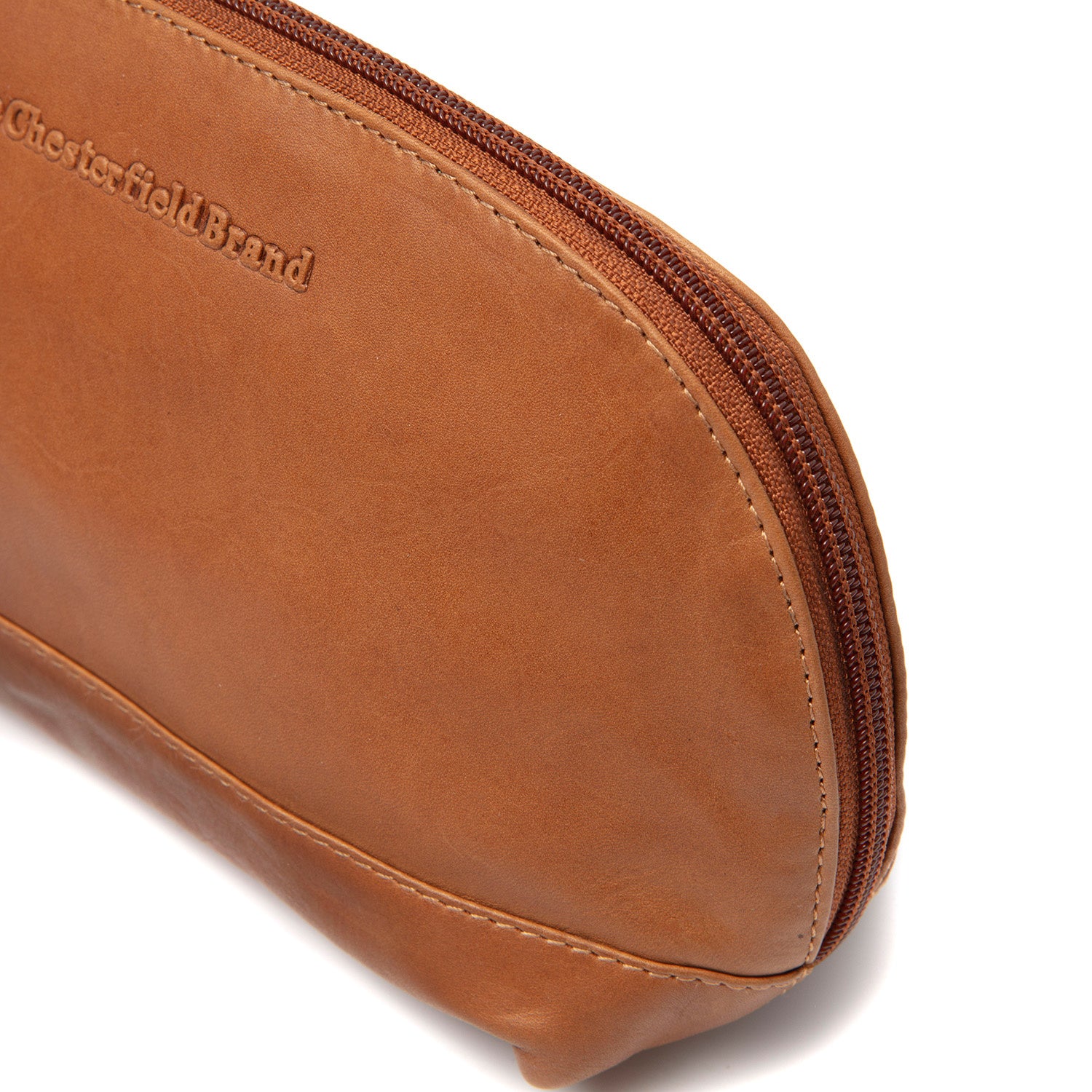 Leather Toiletry Bag Cognac Venezia