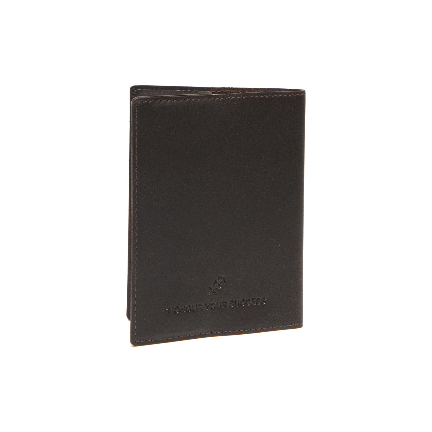 Leather Passport Case Brown