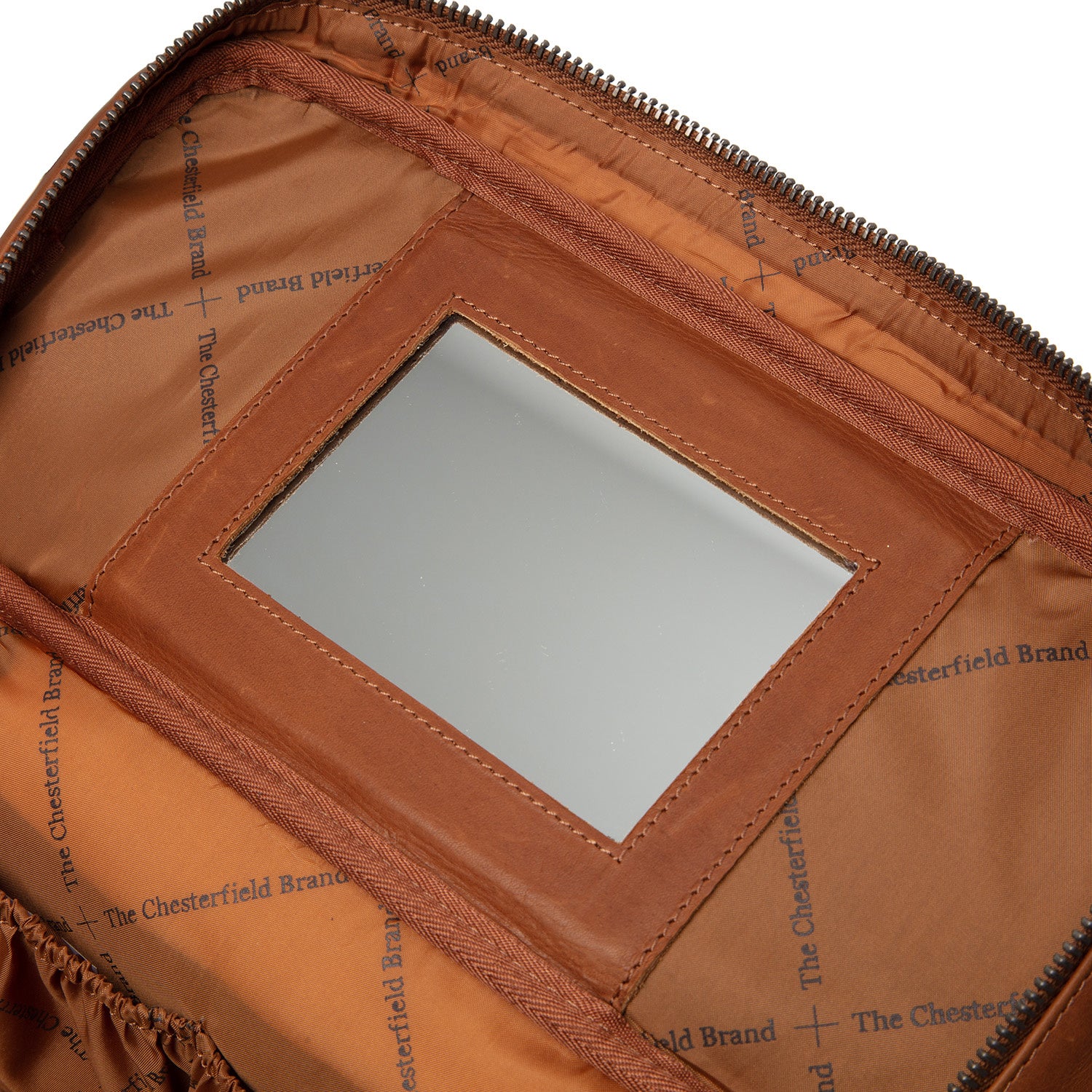 Leather Toiletry Bag Cognac Limone