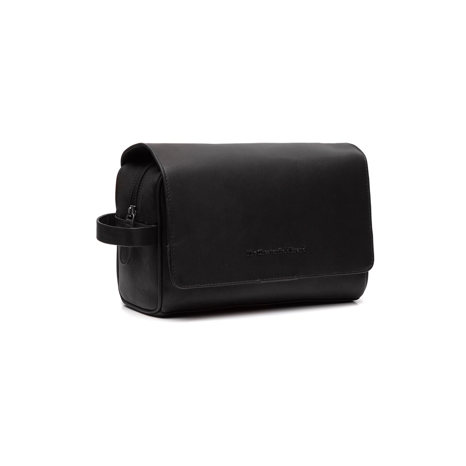 Leather Toiletry Bag Black Rosario