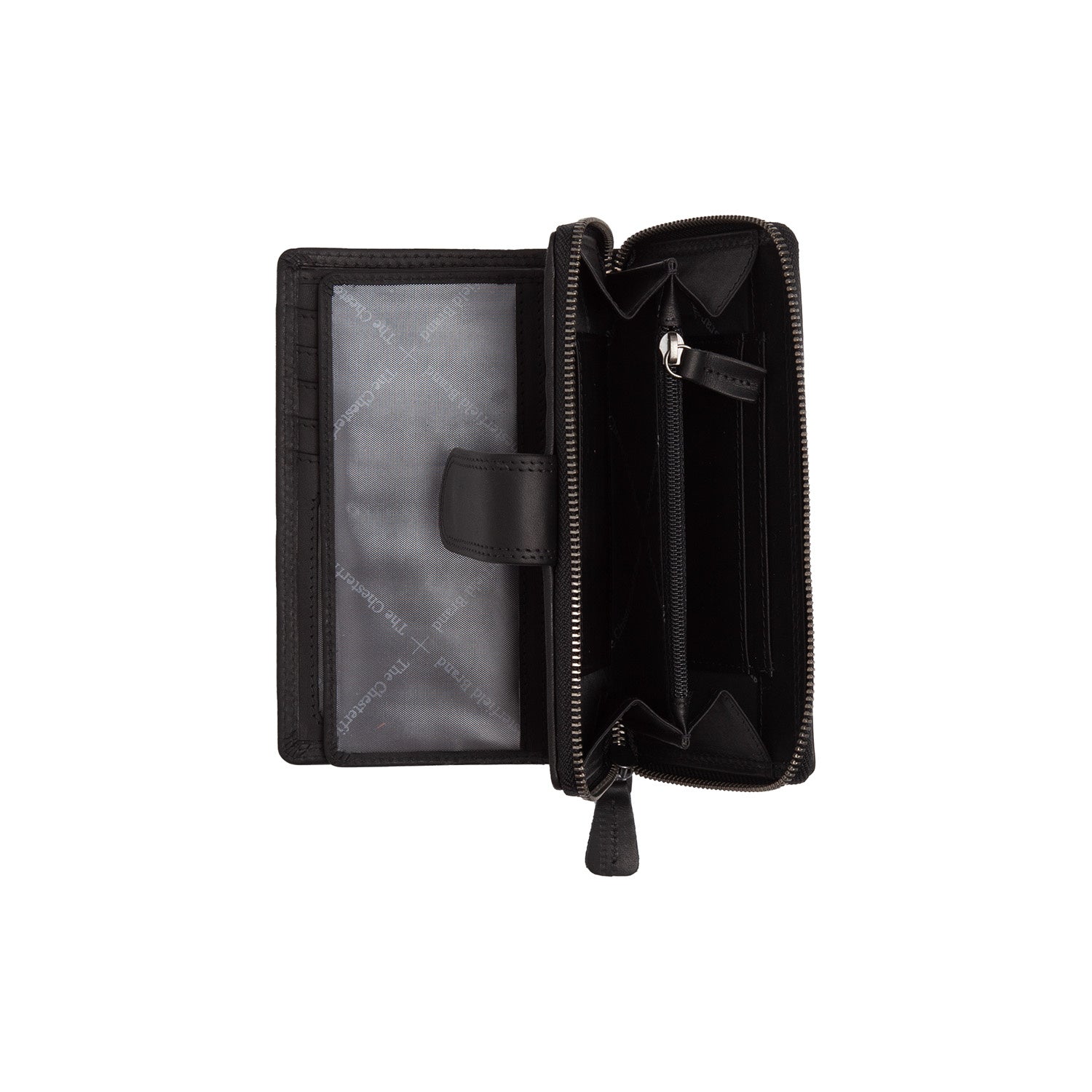 Leather Wallet Black Charlotte