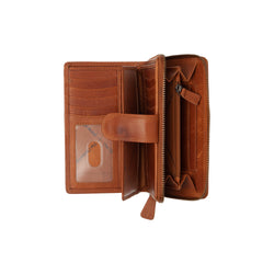 Leather Wallet Cognac Charlotte