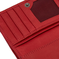 Leather Wallet Red Avola