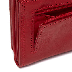 Leather Wallet Red Avola