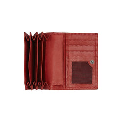 Leather Wallet Red Avola