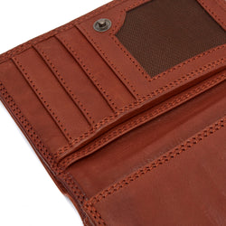 Leather Wallet Cognac Avola