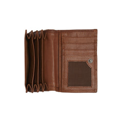 Leather Wallet Cognac Avola