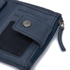 Leather Wallet Ocher Navy Mavona