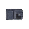 Leather Wallet Ocher Navy Mavona