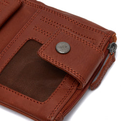 Leather Wallet Cognac Mavona