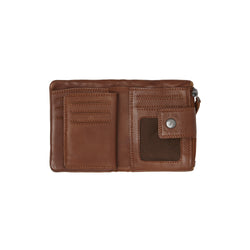 Leather Wallet Cognac Mavona